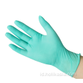9 inci sarung tangan inspeksi lateks biasa hijau